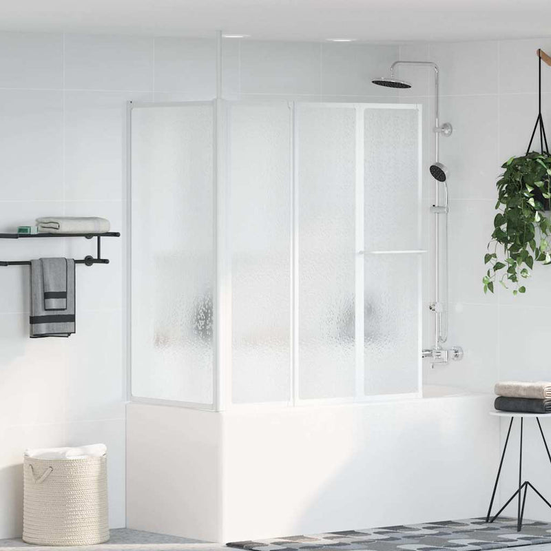 Load image into Gallery viewer, Vidaxl badwand l-vormig 4 panelen inklapbaar 70x120x137 cm