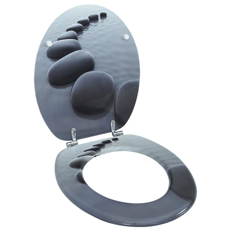 Load image into Gallery viewer, Vidaxl toiletbril stenen mdf