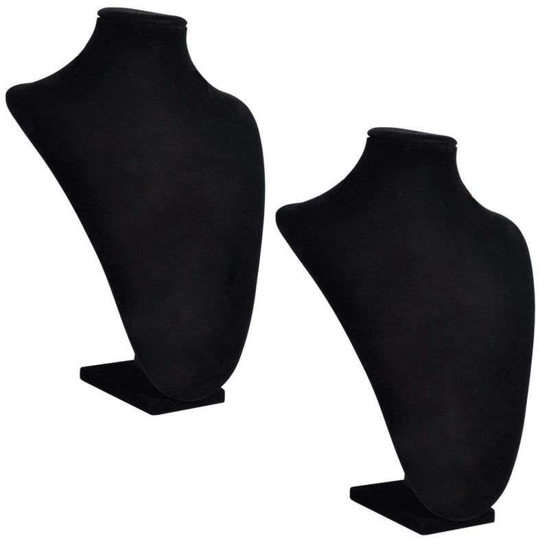 Afbeelding laden in galerijviewer, Vidaxl sieradenhouder voor ketting 23x11,5x30 cm zwart 2 st