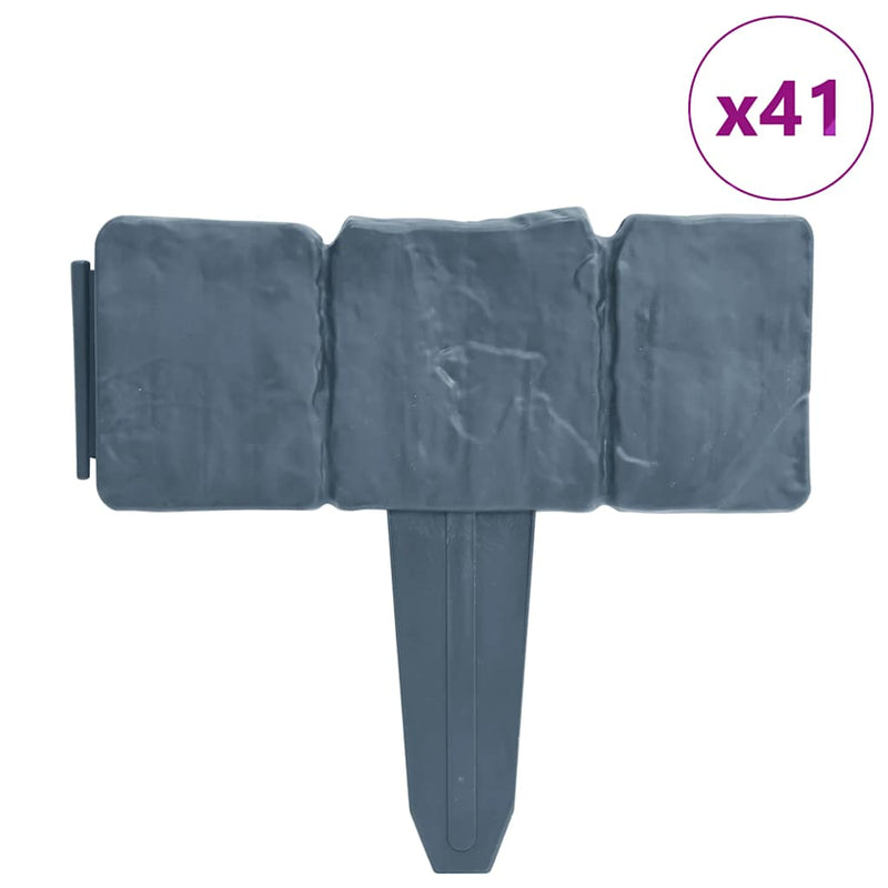Load image into Gallery viewer, Vidaxl gazonranden 41 st steen-look 10 m kunststof