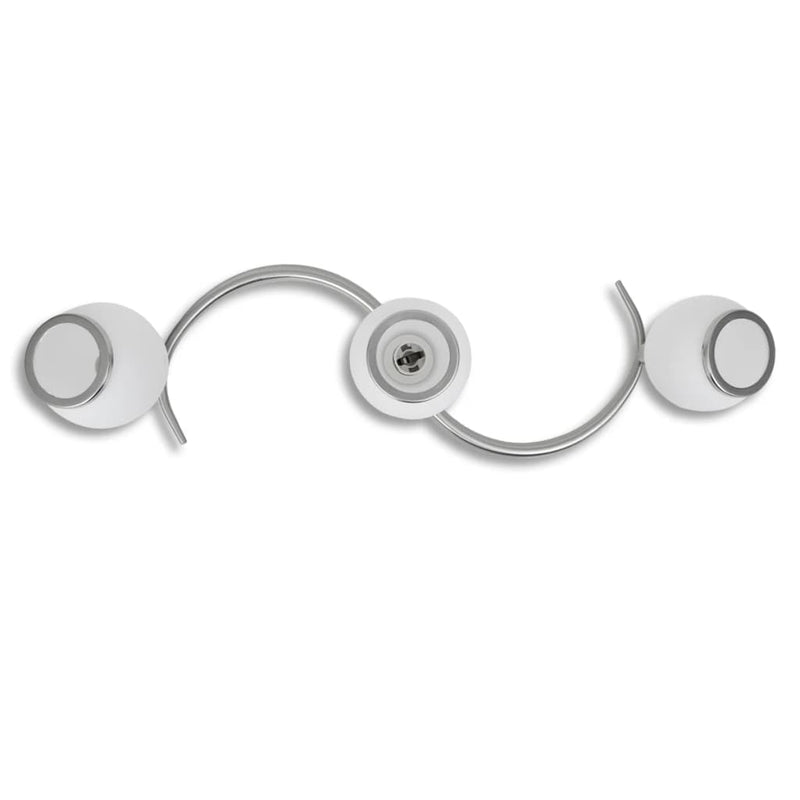 Load image into Gallery viewer, Vidaxl plafondlamp glazen kappen + golvende rail voor 3 x e14 peertjes