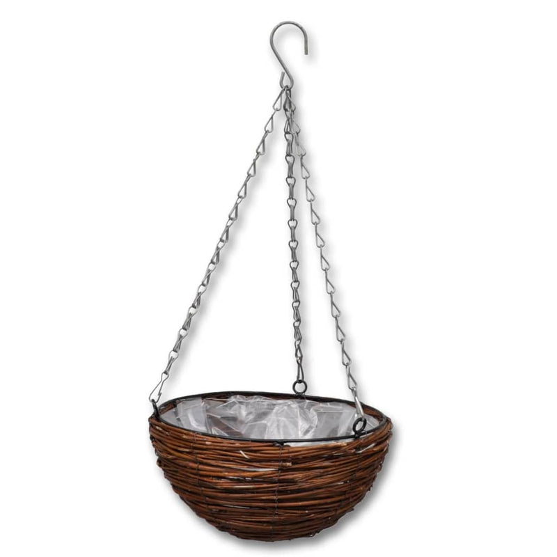 Load image into Gallery viewer, Vidaxl hangbak wilgenhout met voering en ketting 4 stuks