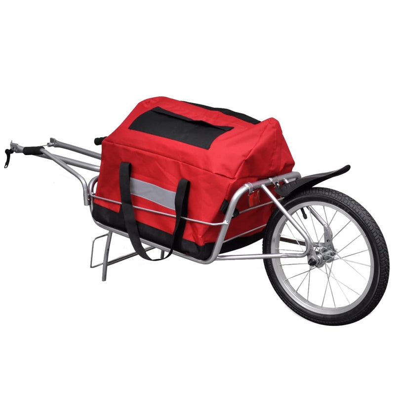 Load image into Gallery viewer, Vidaxl fietstransporttrailer met 1 wiel en opbergtas