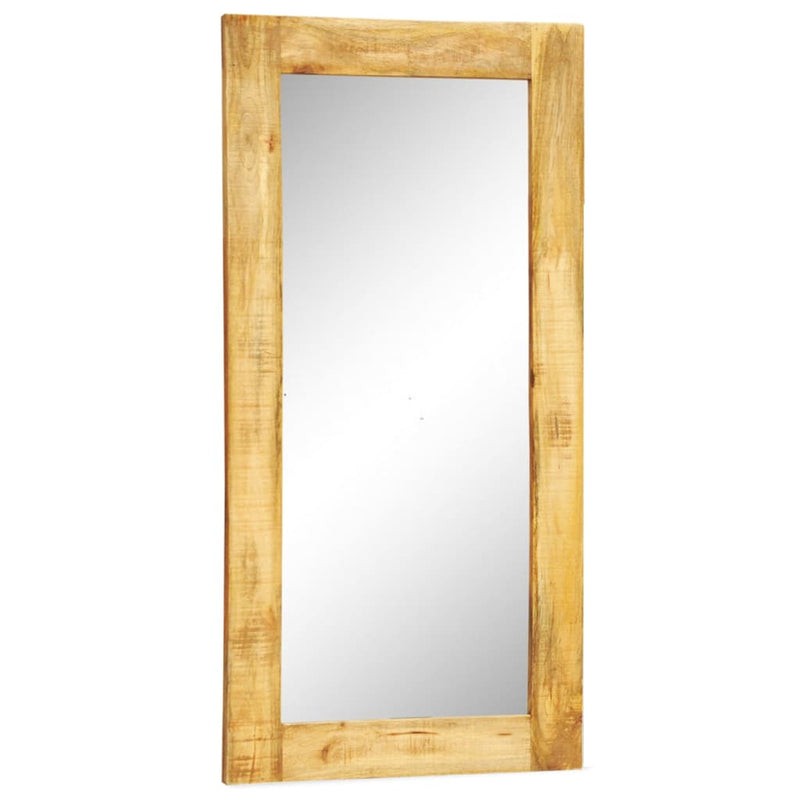 Afbeelding laden in galerijviewer, Vidaxl wandspiegel in massief houten frame 120x60 cm