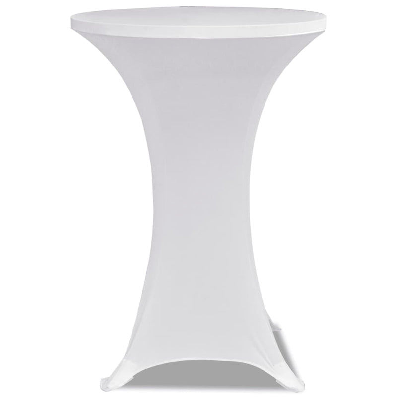 Load image into Gallery viewer, Vidaxl statafelhoes stretch ø60cm wit (2 stuks)