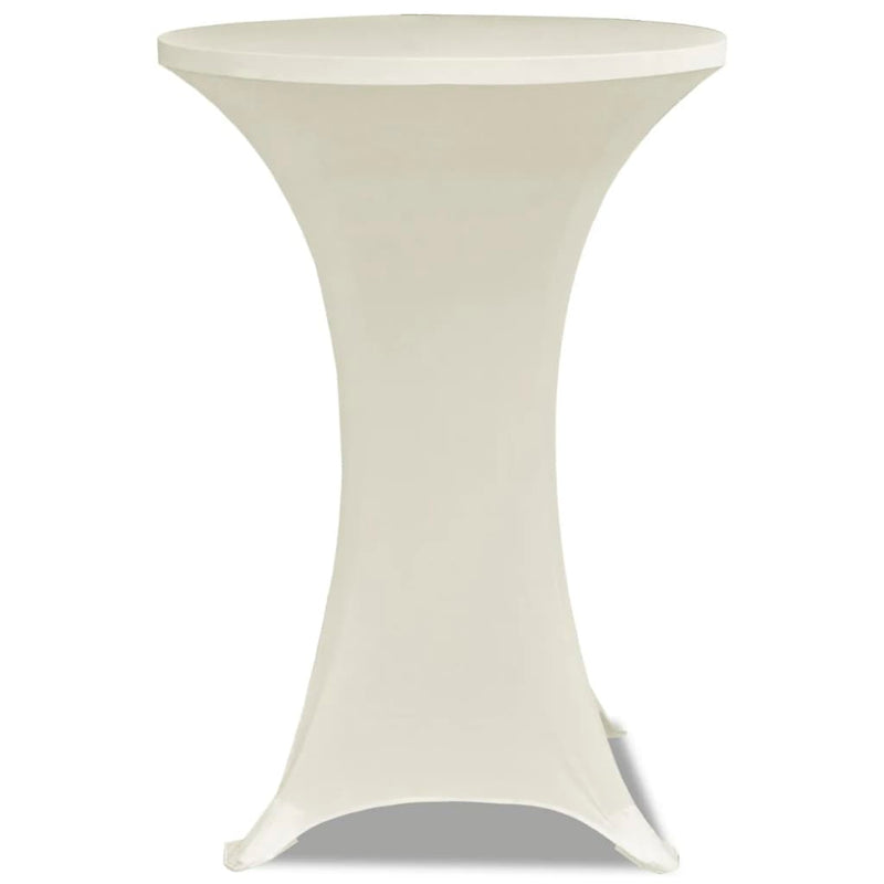 Load image into Gallery viewer, Vidaxl statafelhoes stretch ø80cm crème (2 stuks)