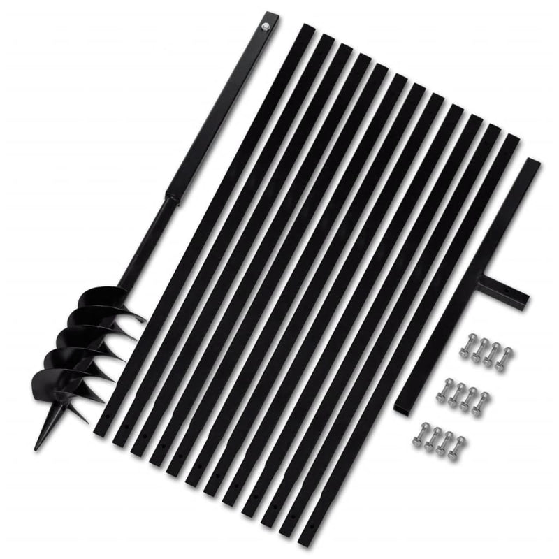 Load image into Gallery viewer, VidaXL Grondboor met handvat 120 mm en verlengstukken 13 m (staal)