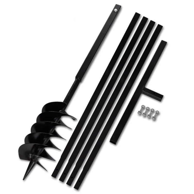 Load image into Gallery viewer, VidaXL Grondboor met handvat 150 mm en verlengstukken 5 m staal