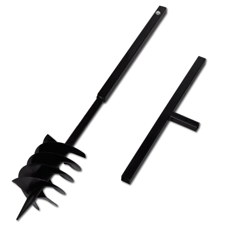 Load image into Gallery viewer, VidaXL Grondboor met handvat 180 mm en verlengstukken 5 m (staal)