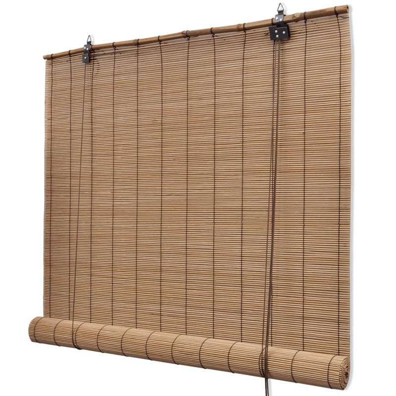 Load image into Gallery viewer, Vidaxl rolgordijn 80x160 cm bamboe bruin
