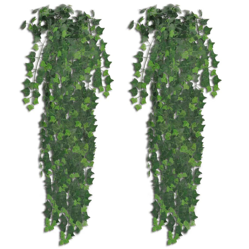 Load image into Gallery viewer, Vidaxl kunstplanten 2 st klimop 90 cm groen