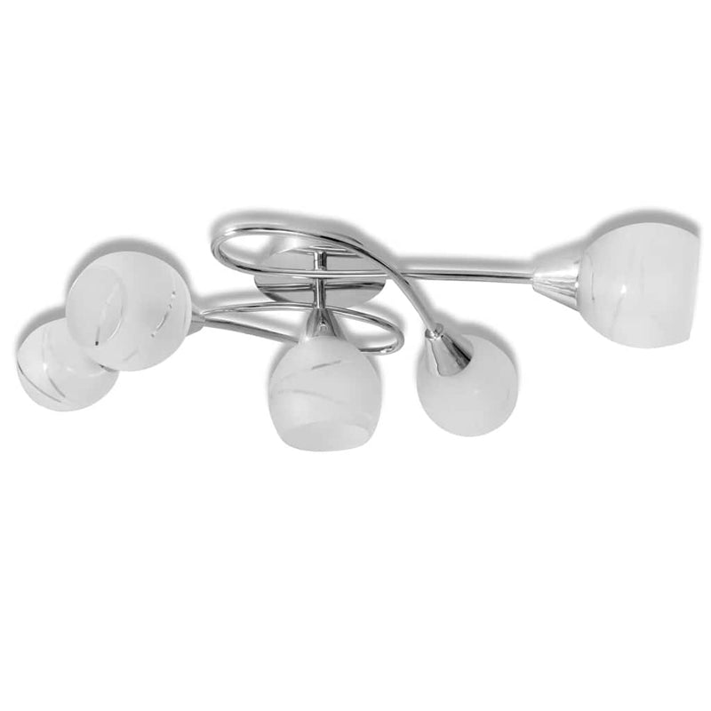 Load image into Gallery viewer, Vidaxl plafondlamp met glazen behuizing voor lampen