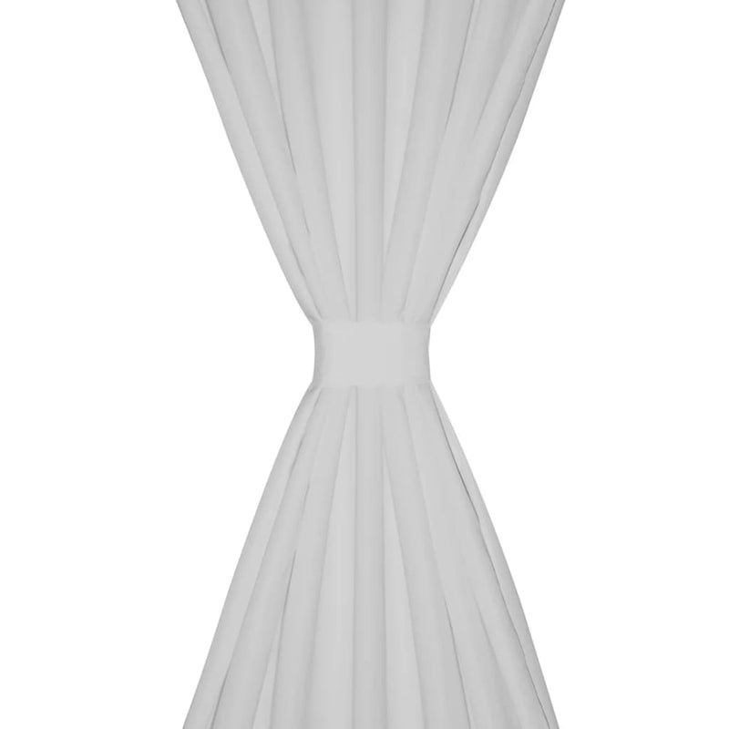 ギャラリービューアに画像をロードする, Vidaxl micro-satijnen gordijnen met ringen 140 x 175 cm 2 stuks (creme)