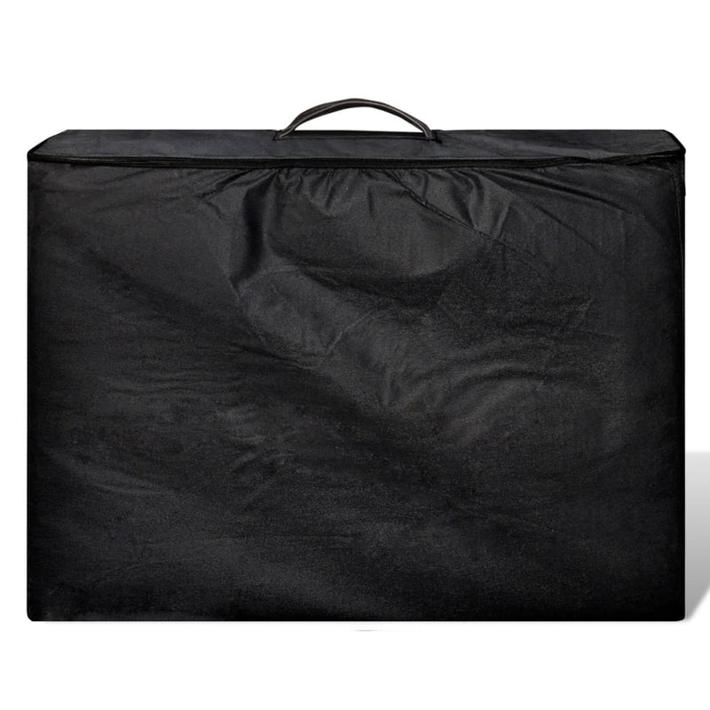 Load image into Gallery viewer, VidaXL Inklapbare massagetafel 3 zones met houten frame (zwart)