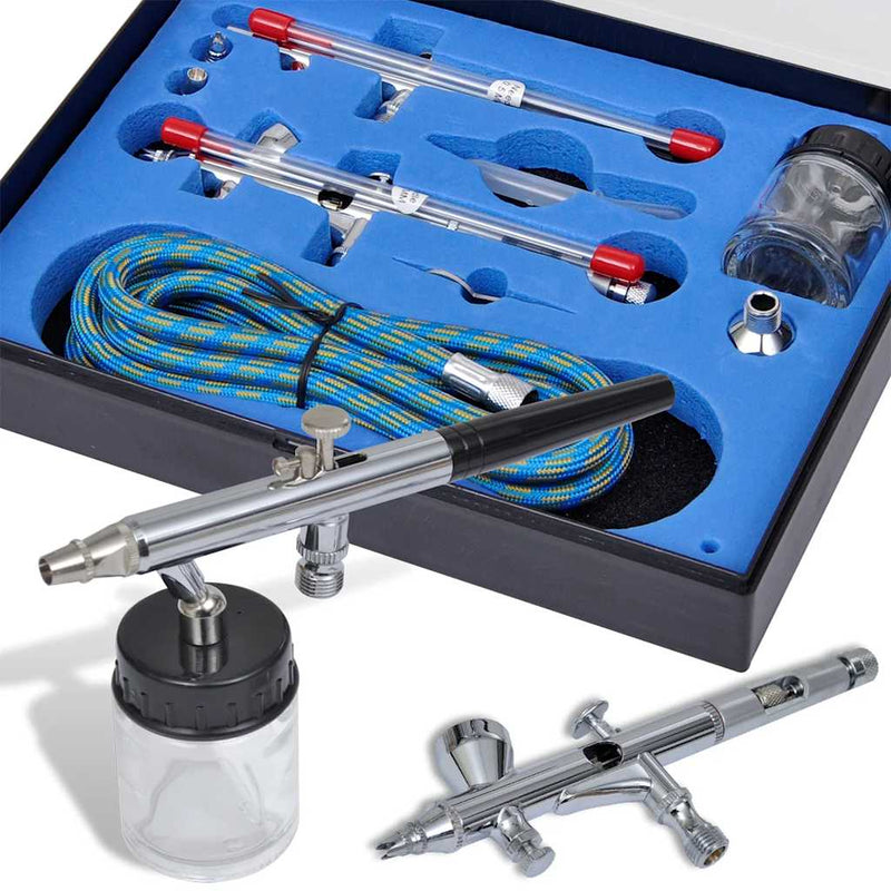 Load image into Gallery viewer, Vidaxl airbrush set met 2 pistolen