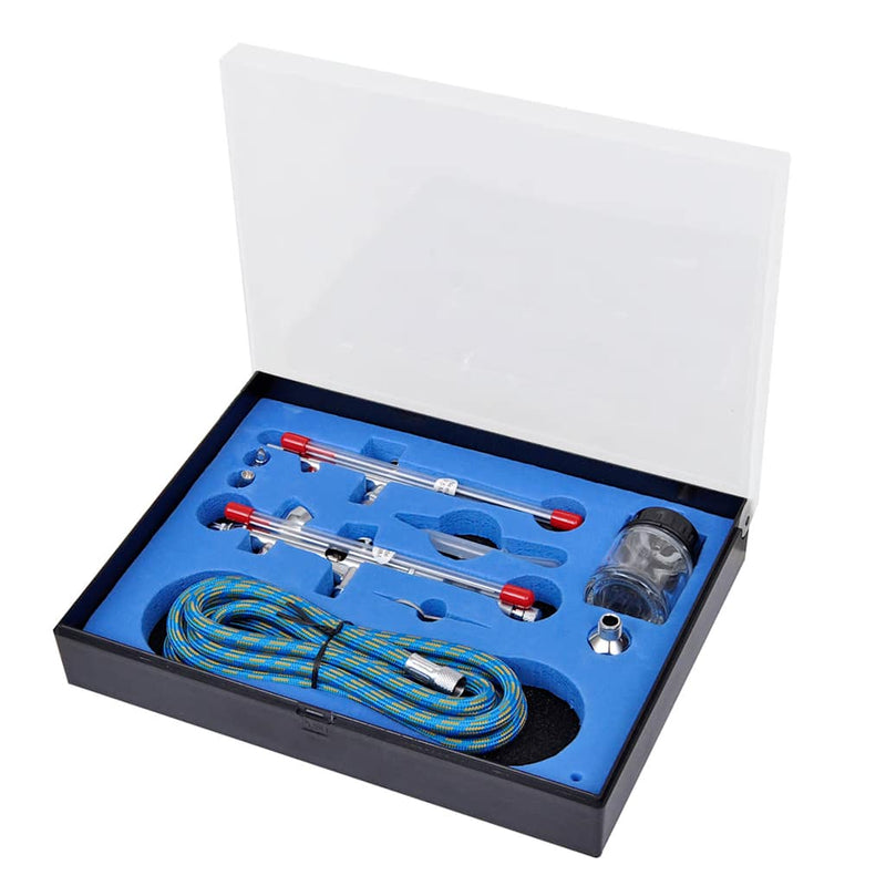 Load image into Gallery viewer, Vidaxl airbrush set met 2 pistolen