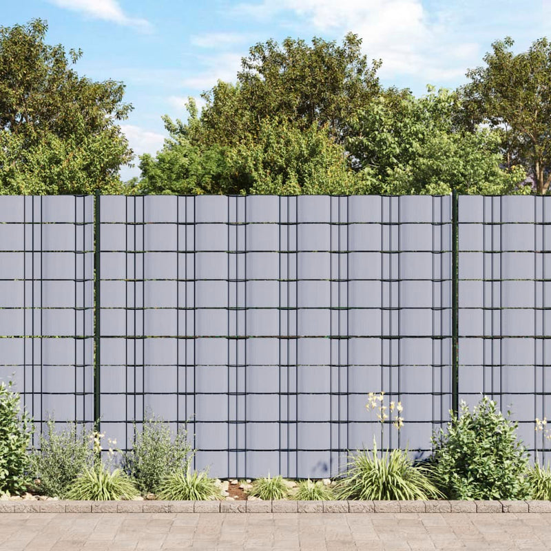 Load image into Gallery viewer, Vidaxl tuinscherm 70x0,19 m pvc lichtgrijs