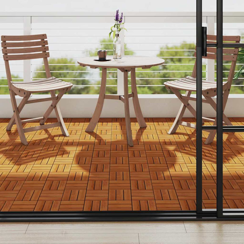 Load image into Gallery viewer, Vidaxl terrastegels acaciahout 30 x 30 cm (10 stuks)