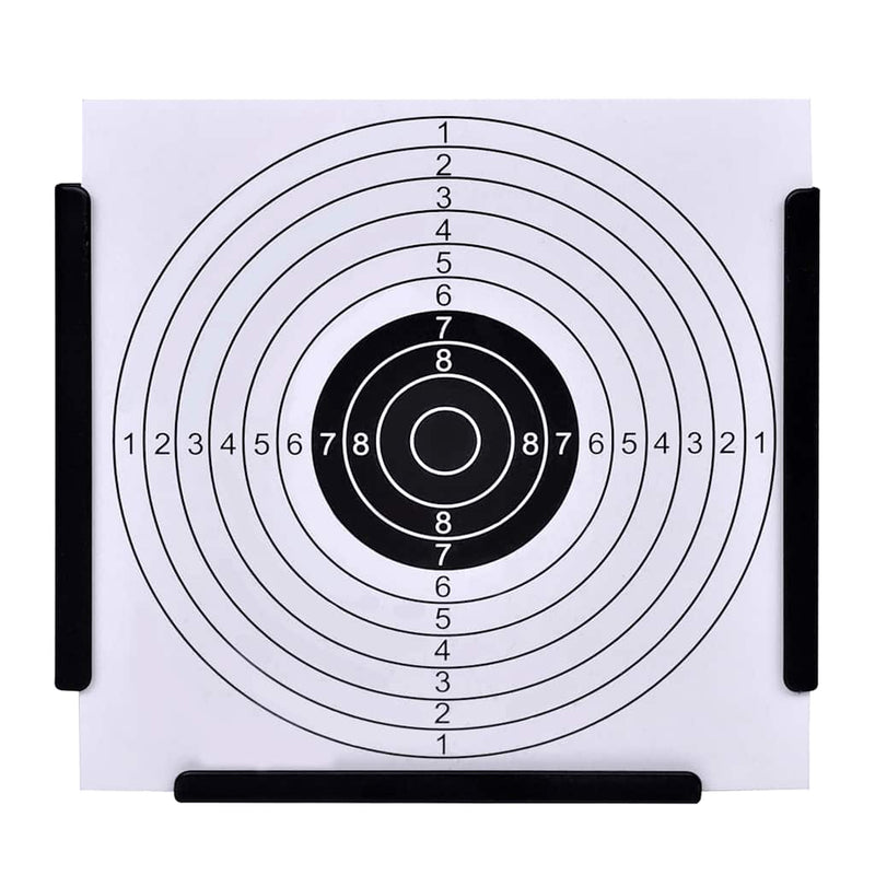 Load image into Gallery viewer, Vidaxl schietkast trechtervormig met 100 papieren targets 14 cm