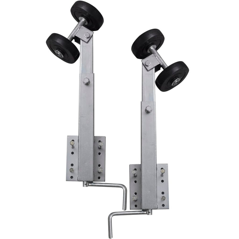 Load image into Gallery viewer, Vidaxl 2-delige rollerboegsteunenset voor boottrailer 59-84 cm