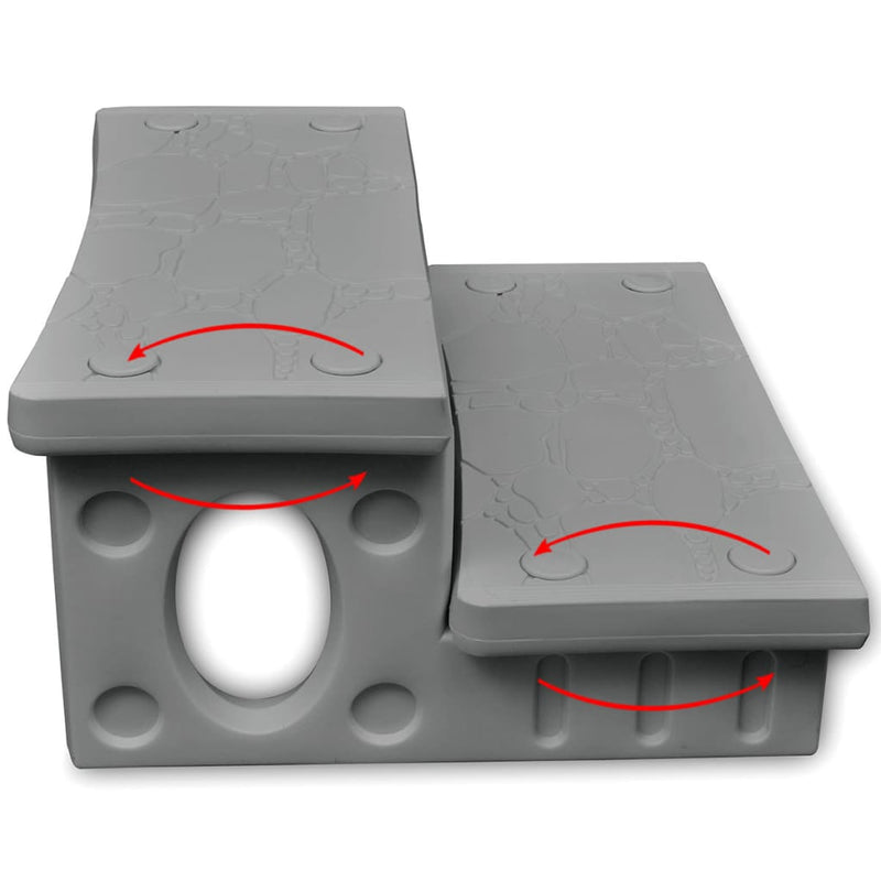 Load image into Gallery viewer, Vidaxl spatrap grijs