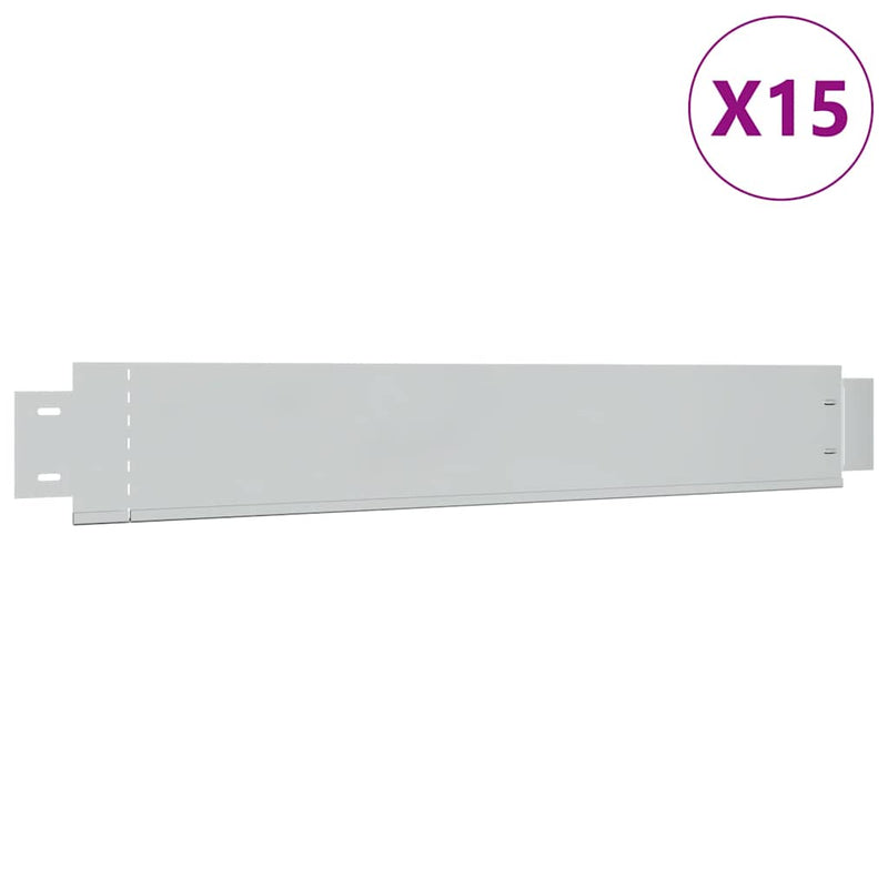 Load image into Gallery viewer, VidaXL 15 st Grasboord flexibel 100x14 cm gegalvaniseerd staal