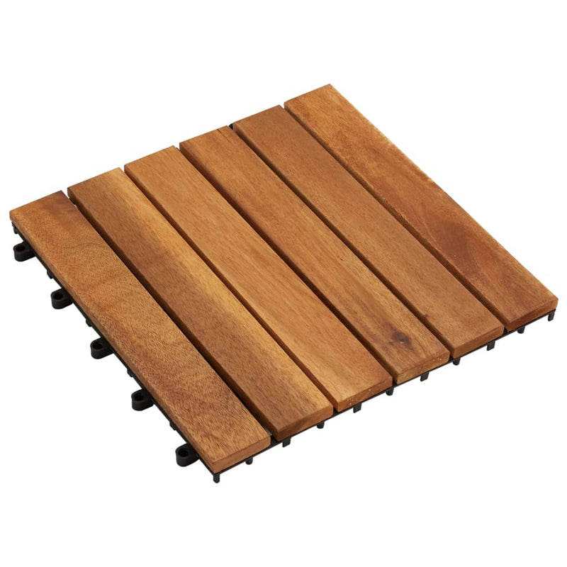 Load image into Gallery viewer, VidaXL Terrastegels verticaal patroon 30 x 30 cm Acacia set van 30