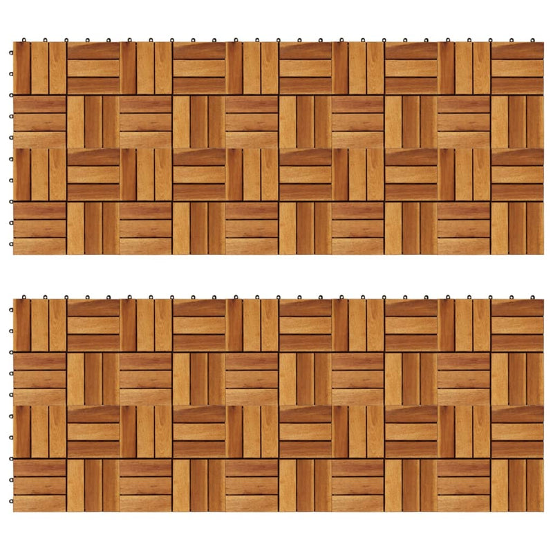 Load image into Gallery viewer, VidaXL Terrastegels 30 x 30 cm Acacia set van 20