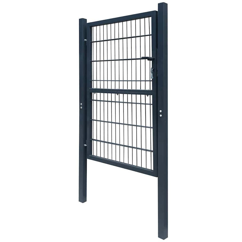 Load image into Gallery viewer, Vidaxl 2d poort (enkel) antracietgrijs 100x120 cm