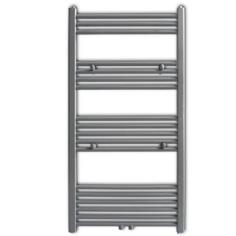 Load image into Gallery viewer, Vidaxl radiator handdoekenrek recht 600x1160 mm grijs