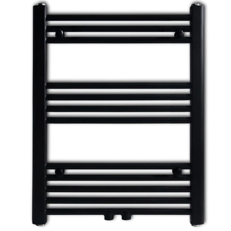 Load image into Gallery viewer, Vidaxl radiator handdoekenrek recht 600x764 mm zwart
