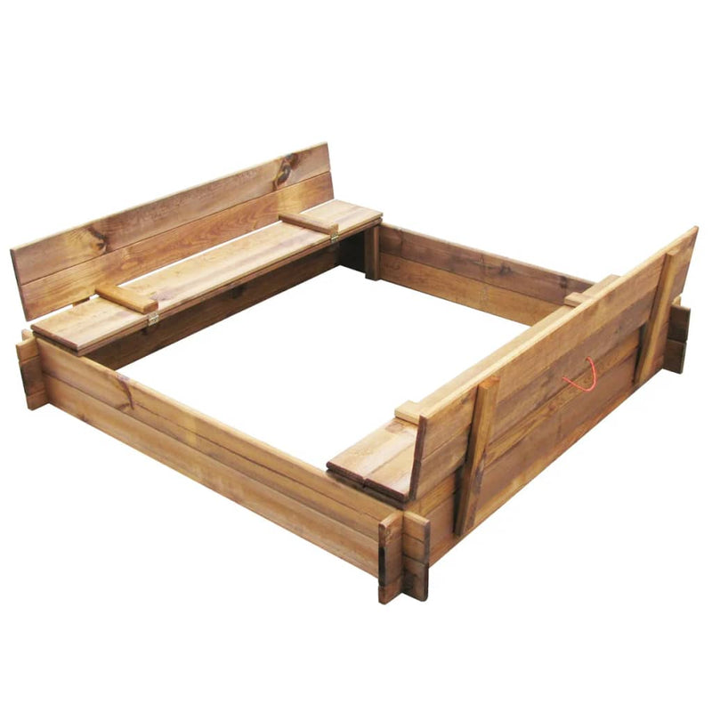 Load image into Gallery viewer, VidaXL Zandbak vierkant geïmpregneerd hout