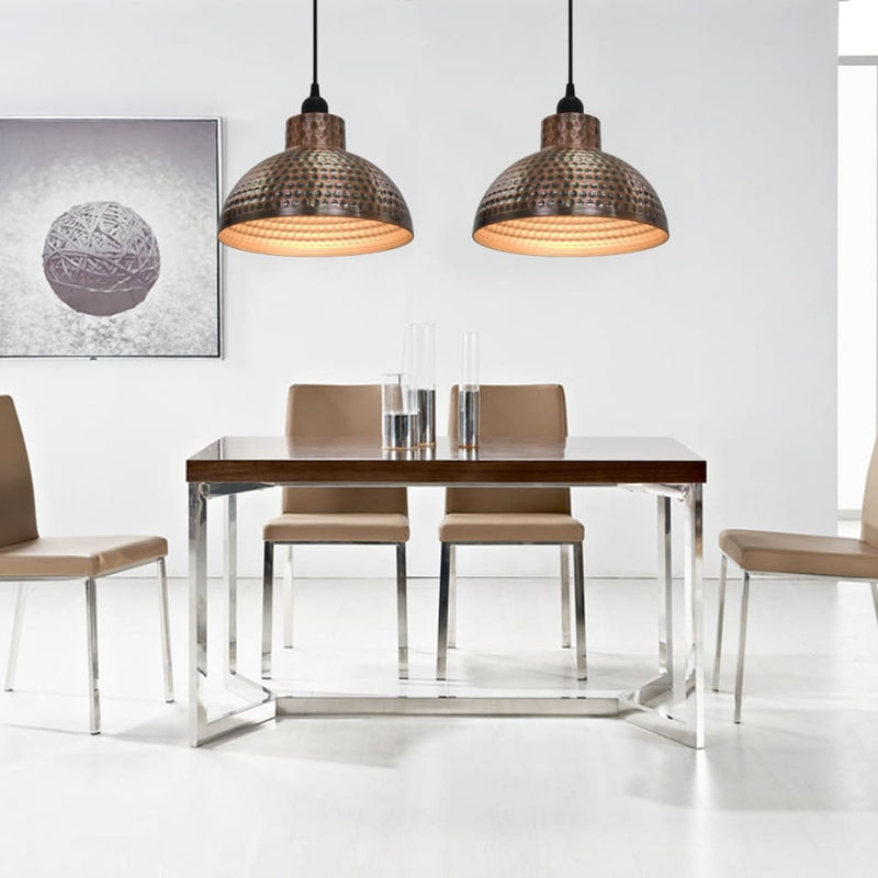 Load image into Gallery viewer, Vidaxl plafondlampen halve bolvorm koperkleurig 2 st