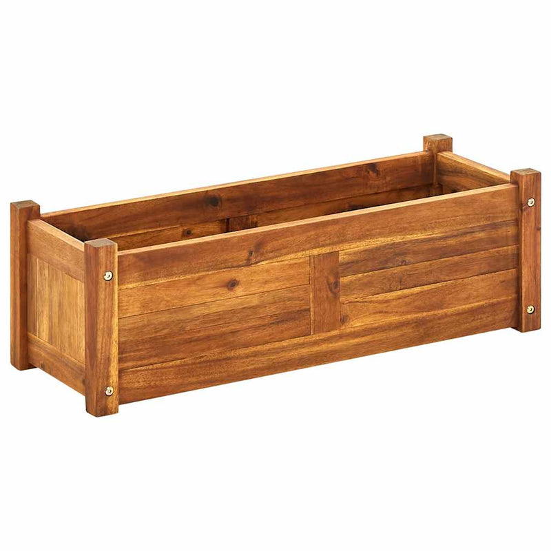 Afbeelding laden in galerijviewer, Vidaxl plantenbak verhoogd 76x27,6x25 cm acaciahout