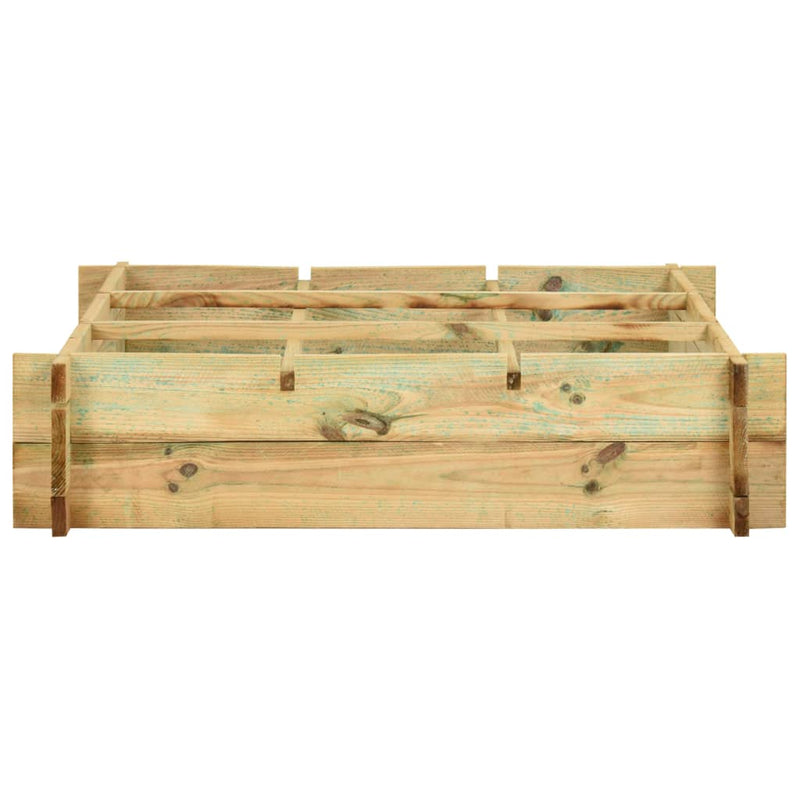 Load image into Gallery viewer, VidaXL Plantenbak verhoogd 90x90x20 cm geïmpregneerd hout