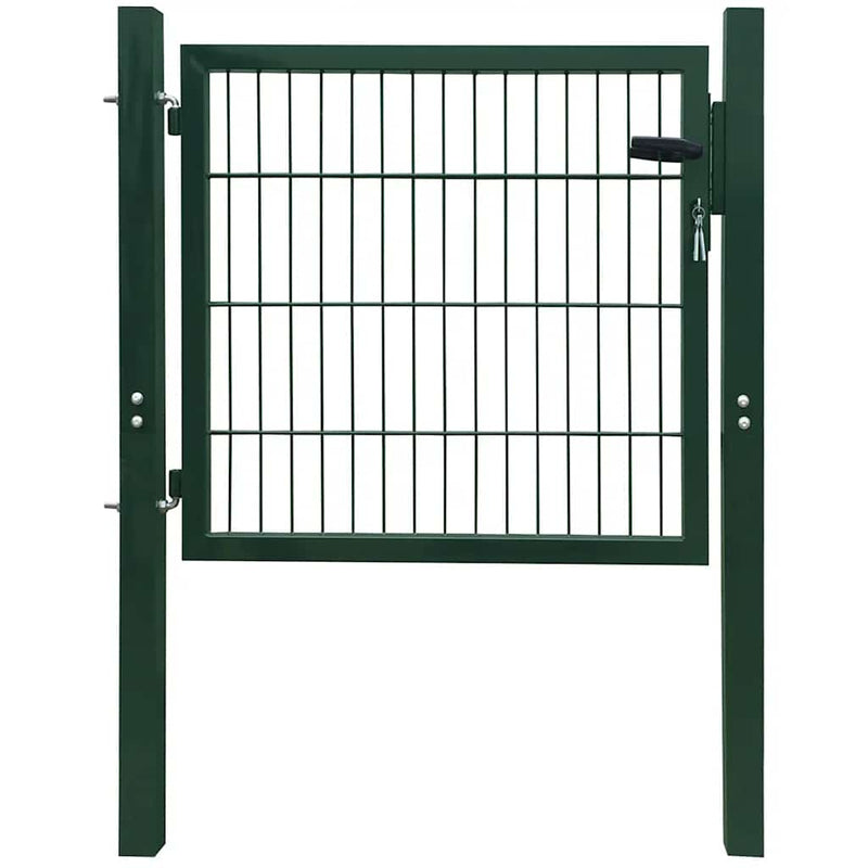 Load image into Gallery viewer, Vidaxl poort 100x100 cm staal groen