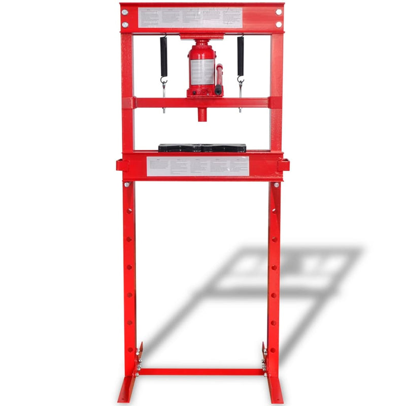Load image into Gallery viewer, VidaXL Werkplaatspers 20 ton rood