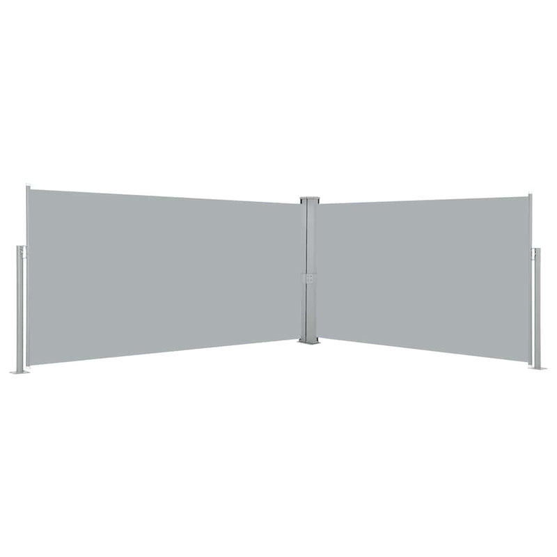 Load image into Gallery viewer, Vidaxl windscherm uittrekbaar 160x600 cm grijs