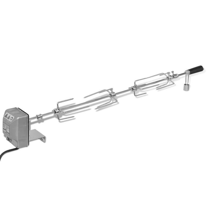 Load image into Gallery viewer, Vidaxl bbq draaispit met motor staal 1000 mm