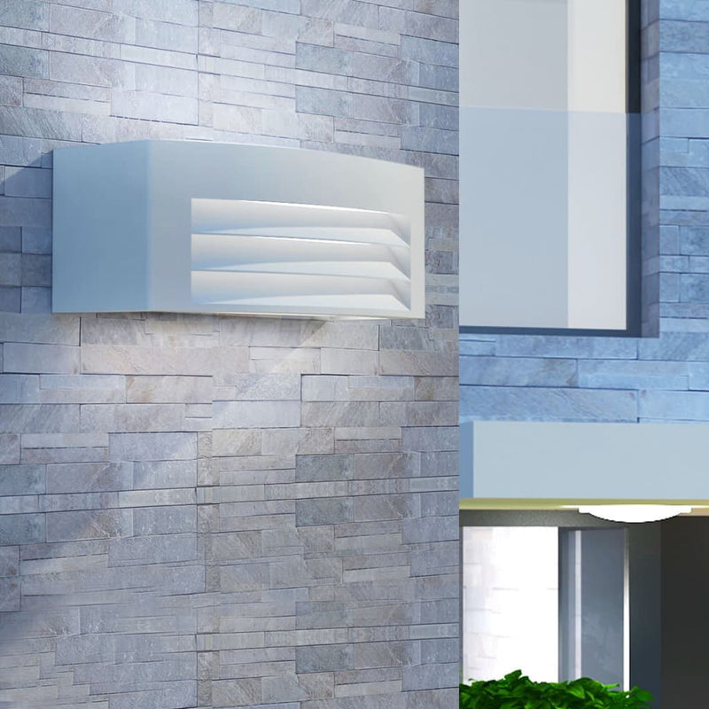 Load image into Gallery viewer, Vidaxl wandlamp buiten grijs aluminium