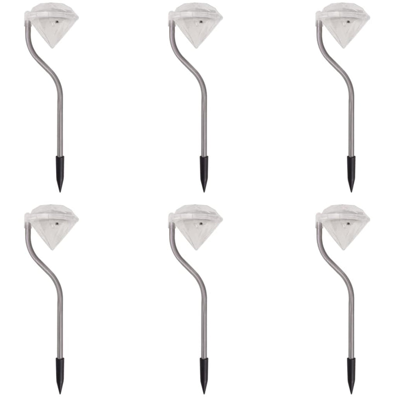 Load image into Gallery viewer, Vidaxl zonne-energie led tuinlamp 6 stuks 9x7,8x29,5 cm