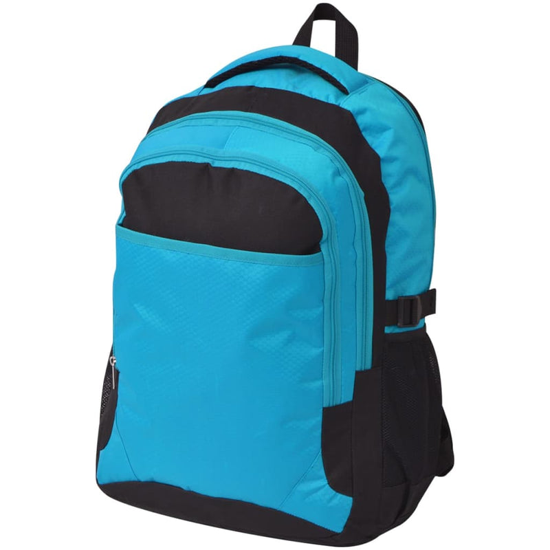 Load image into Gallery viewer, Vidaxl rugzak voor school 40 l zwart en blauw
