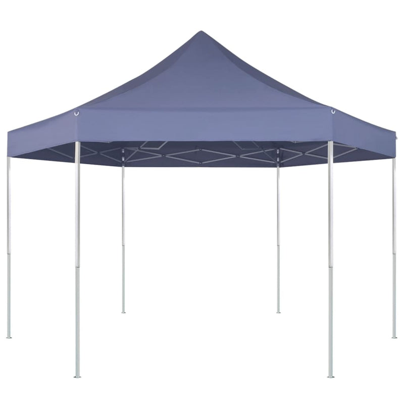 Load image into Gallery viewer, Vidaxl partytent pop-up zeshoekig inklapbaar 3,6x3,1 m donkerblauw