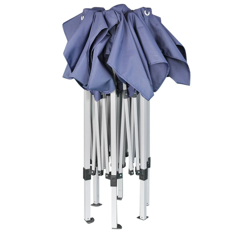 Load image into Gallery viewer, Vidaxl partytent pop-up zeshoekig inklapbaar 3,6x3,1 m donkerblauw