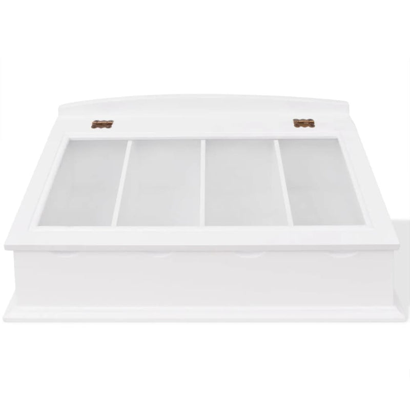 Load image into Gallery viewer, Vidaxl besteklade mdf wit barok stijl