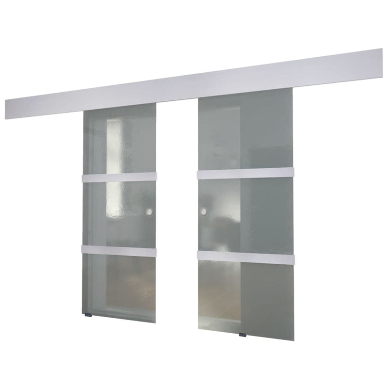 Load image into Gallery viewer, VidaXL Dubbele schuifdeur glas