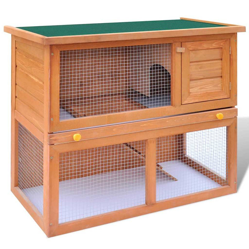 Chargez l'image dans la visionneuse de la galerie, Vidaxl buitenkonijnenhok voor kleine huisdieren, 1 deur, hout