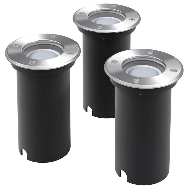 Load image into Gallery viewer, Vidaxl led-grondspots buiten 3 stuks rond