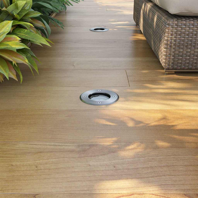 Load image into Gallery viewer, Vidaxl led-grondspots buiten 3 stuks rond