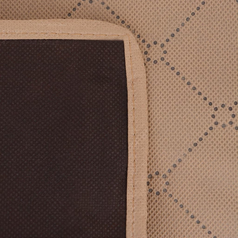 Cargue la imagen en el visor de la galería, Vidaxl picknickkleed 100x150 cm beige en bruin